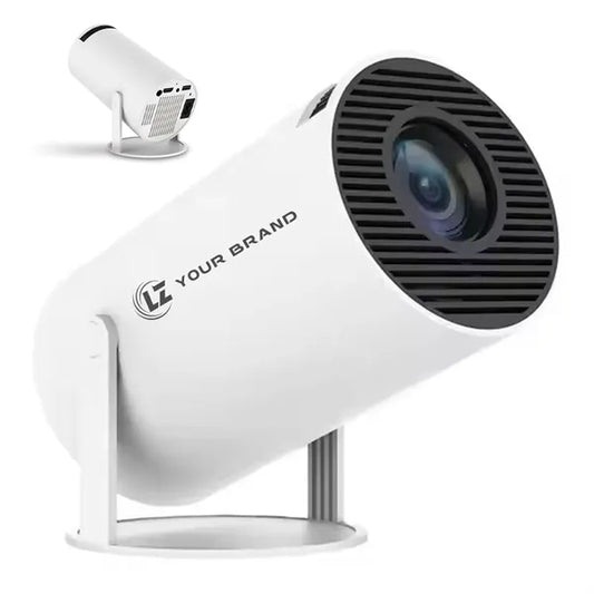 Compact Cylinder-Shaped Projector for Home & Outdoor Use