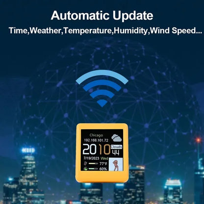 Creative gift weather temperature display mini digital clock