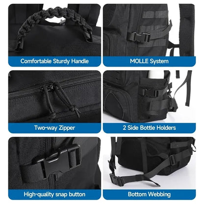 Molle System Tactical Military Backpack with Shoe Storage