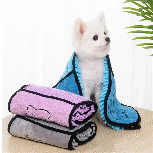 Extra Absorbent Quick Dry Comfortable Dog Pet Bath Towel