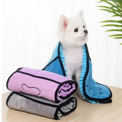 Extra Absorbent Quick Dry Comfortable Dog Pet Bath Towel