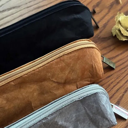 Office school retro dupont paper pen pouch pencil case