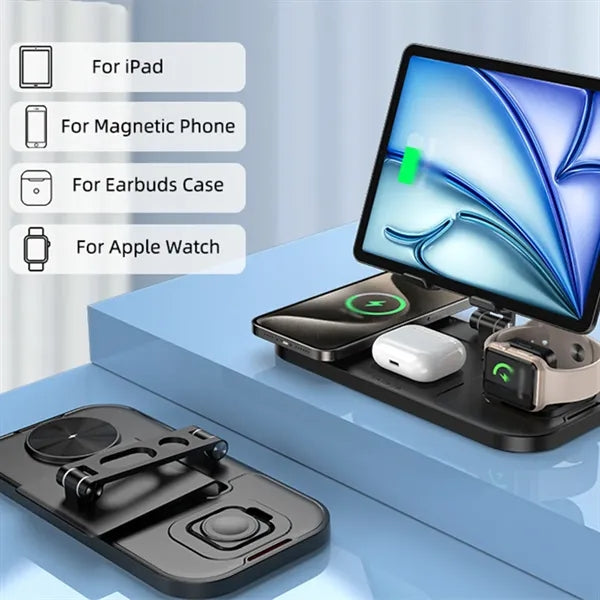 Multiple devices wireless charger 4 in 1 charging station