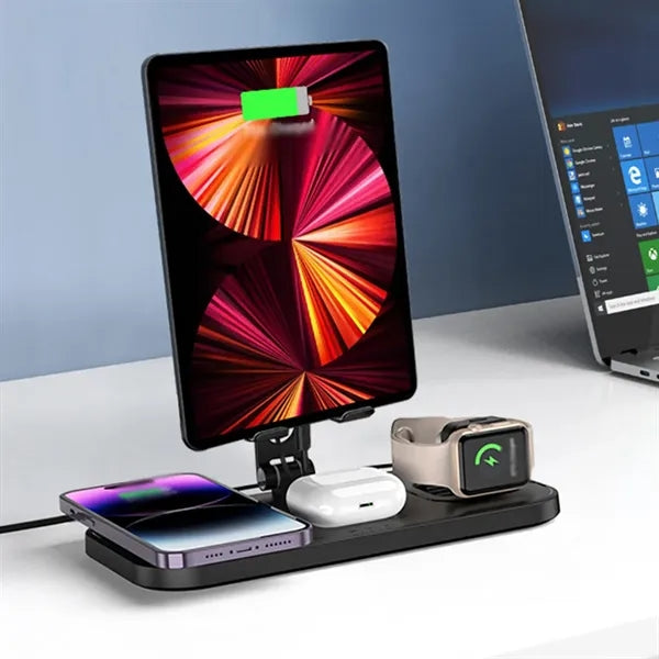 Multiple devices wireless charger 4 in 1 charging station