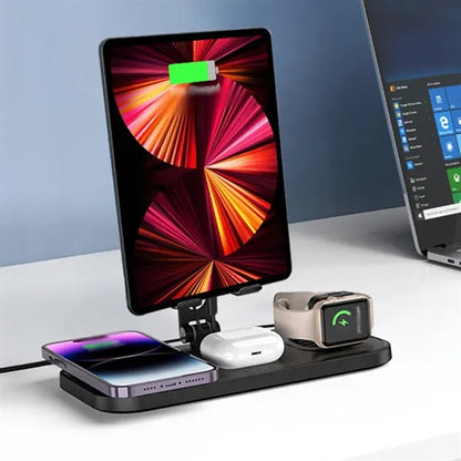 Multiple devices wireless charger 4 in 1 charging station