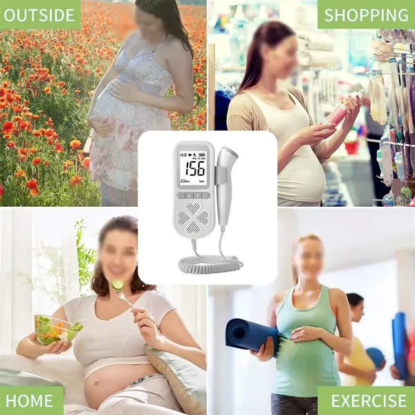 High-quality accurate home digital fetal heart rate monitor