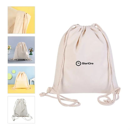 Durable Cotton Drawstring Tote Bags