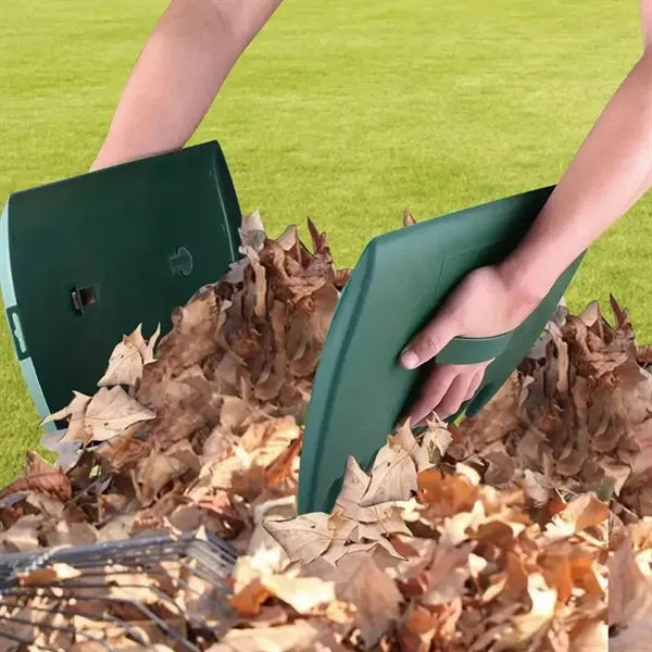 Durable yard garden work large leaf scoop hand rakes grabber