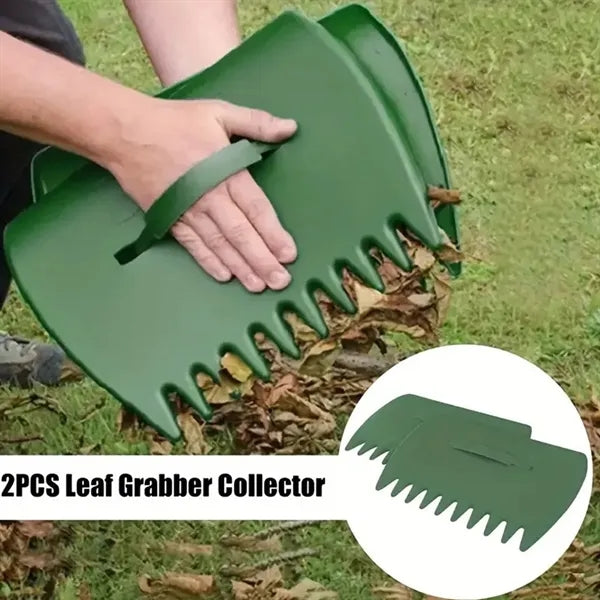 Durable yard garden work large leaf scoop hand rakes grabber