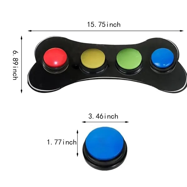 Dog cats pet training talking voice recording button set