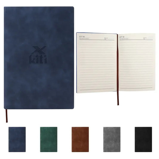 A5 Hardcover Leather Journal Notebook W/ Lined Paper