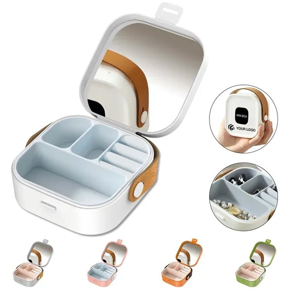 Multifunctional portable storage case travel jewelry box