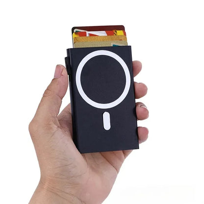 Slim Minimalist Magnetic Card Holder Wallets