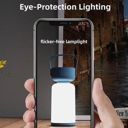 Portable dimmable handle cordless rechargeable table lamp