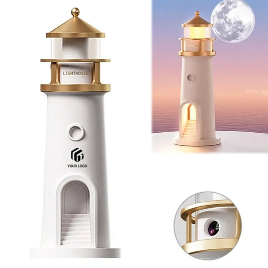 LED Bedroom Decor Kids Gift Night Light Moon Lighthouse Lamp