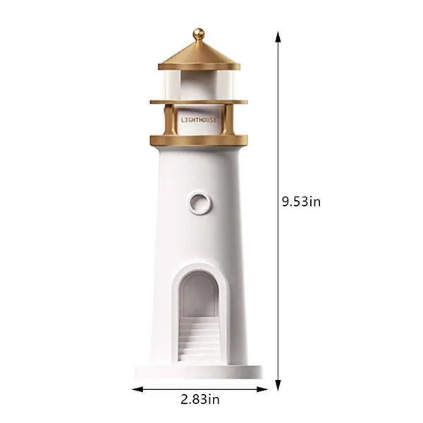LED Bedroom Decor Kids Gift Night Light Moon Lighthouse Lamp