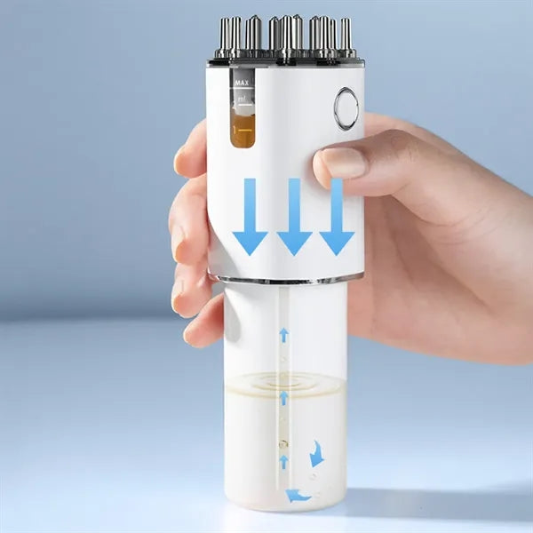 Multifunctional electric hair oil applicator scalp massager