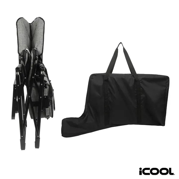 iCOOL Twin Peaks Deluxe Camping Chair With 18-Can Cooler