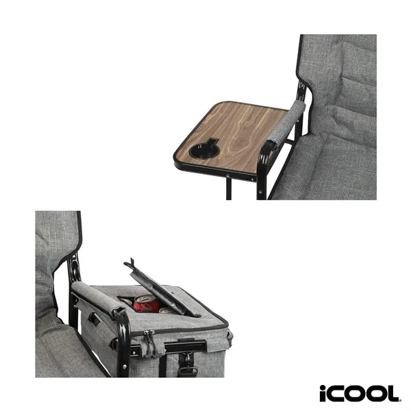 iCOOL Twin Peaks Deluxe Camping Chair With 18-Can Cooler