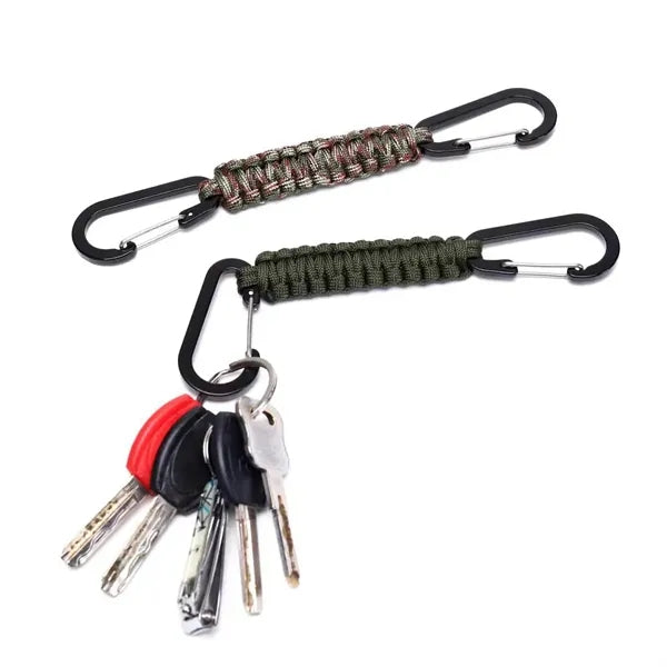 Paracord Keychain Carabiner Clip