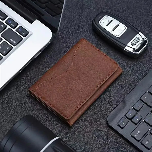 MagSafe Magnetic PU Leather Trifold Wallet