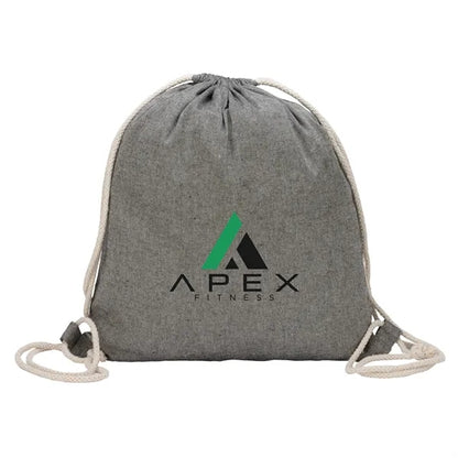 Huron Recycled Cotton Drawstring Tote