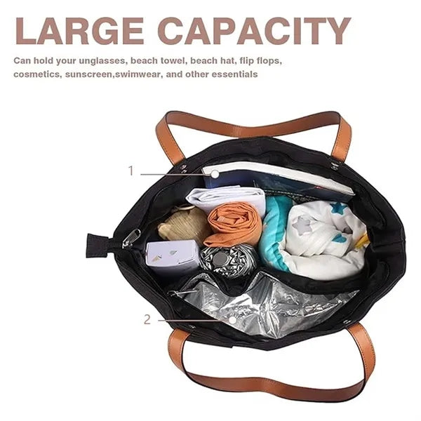 Large beach concert hidden dispenser wine purse tote bag