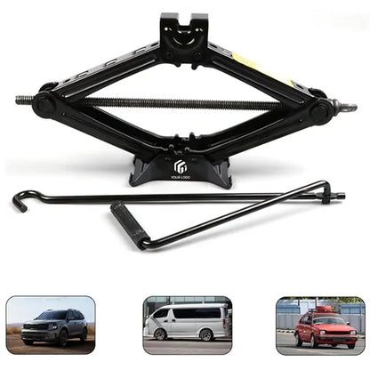 Car kit tire repair tool heavy duty scissor lifting jack
