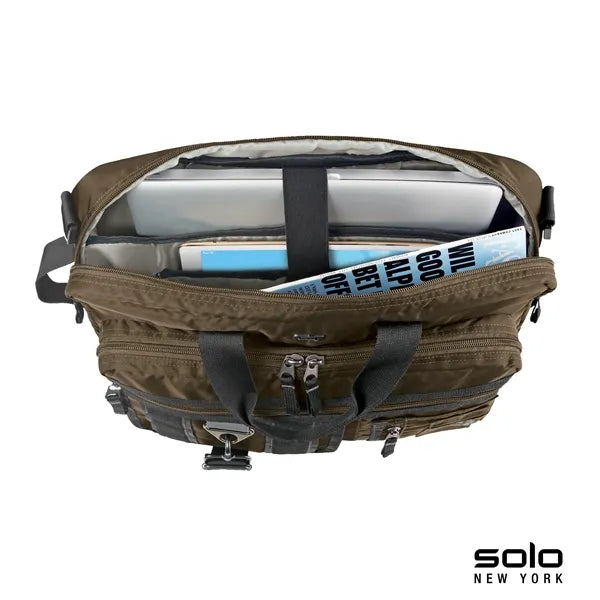 Solo New York Zone Briefcase Backpack Hybrid