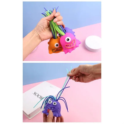 Fun kids gifts hair pulling fidget screaming monster toy