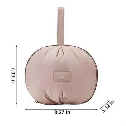 Portable travel underwear bra organizer bag with handle