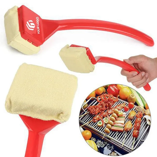 Durable unique bristle free barbecue cleaning scraper brush
