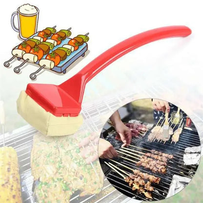 Durable unique bristle free barbecue cleaning scraper brush