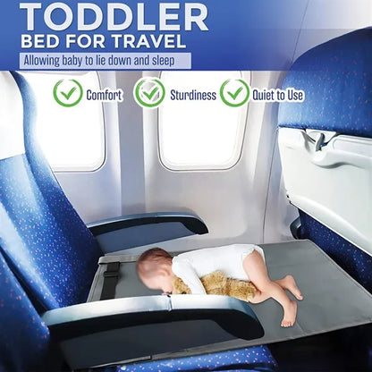 Portable comfortable kids airplane seat extender toddler bed