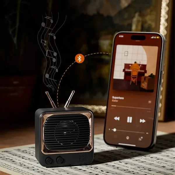 Retro kitchen bedroom office decor radio bluetooth speaker