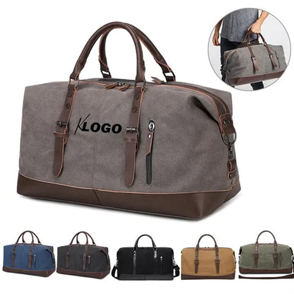 Canvas Leather Duffle Bag