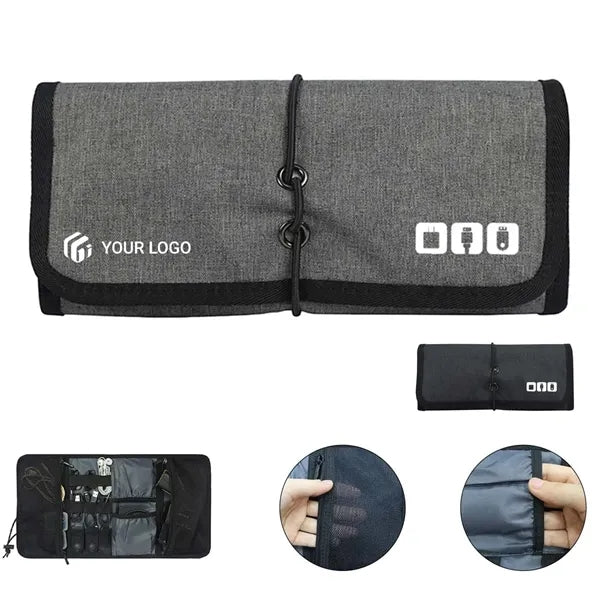 Multifunctional mobile power data cable digital storage bag