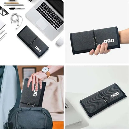 Multifunctional mobile power data cable digital storage bag