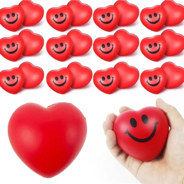 2.80 Inch Heart Shaped Stress Balls