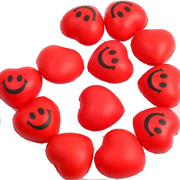 2.80 Inch Heart Shaped Stress Balls