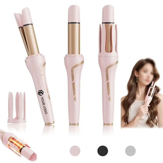 2 in 1 travel beach waves automatic rotating curling iron