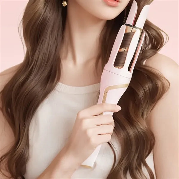 2 in 1 travel beach waves automatic rotating curling iron
