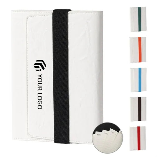 PU leather business work writing gift lined journal notebook