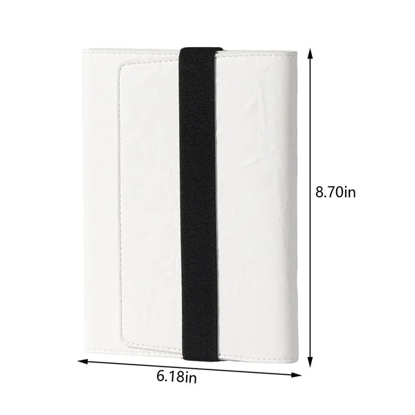 PU leather business work writing gift lined journal notebook