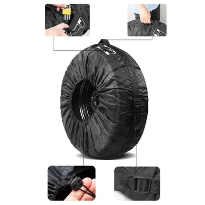Waterproof dustproof wheel bags protector cars tire cover