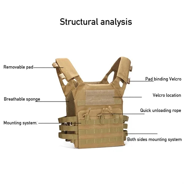 Multifunctional Outdoor Men Tactical Military Vest