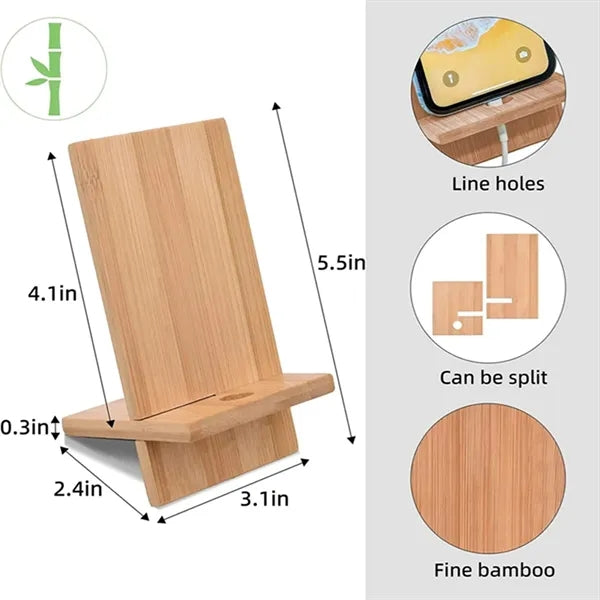 Bamboo Mobile Phone Holder