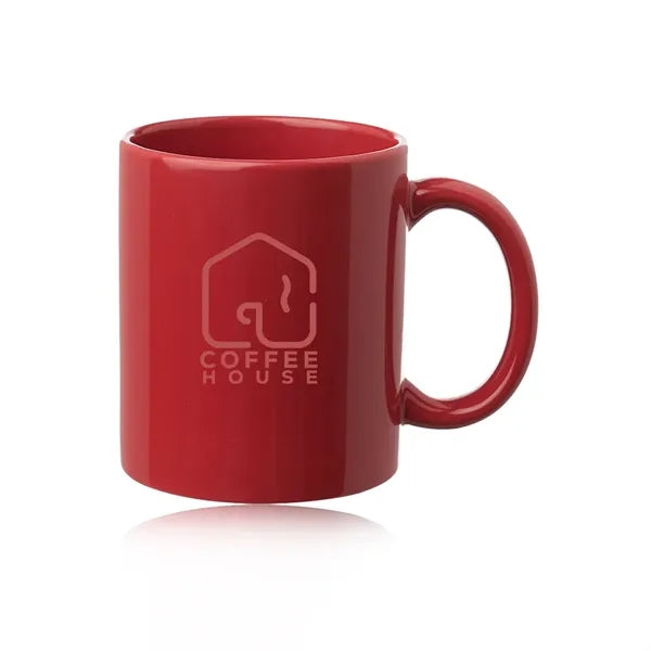 11 oz. Traditional Ceramic Custom Mugs