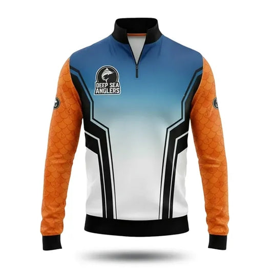 Men's Sublimated Long Sleeve Fishing Jersey 165G Mesh