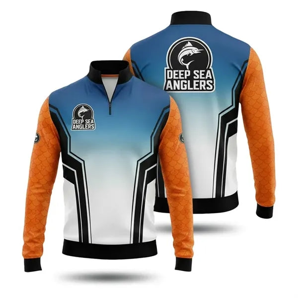 Men's Sublimated Long Sleeve Fishing Jersey 165G Mesh